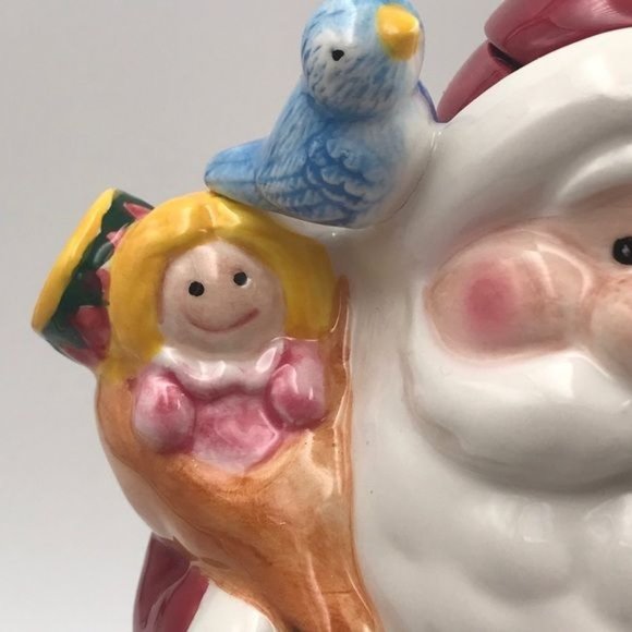 Scott's Collectables Teapot Santa with Bluebird of Happiness Teapot - Picture 3 of 11